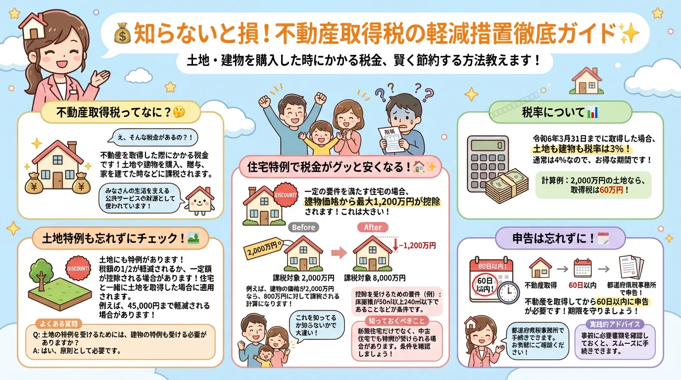 不動産取得税の軽減措置