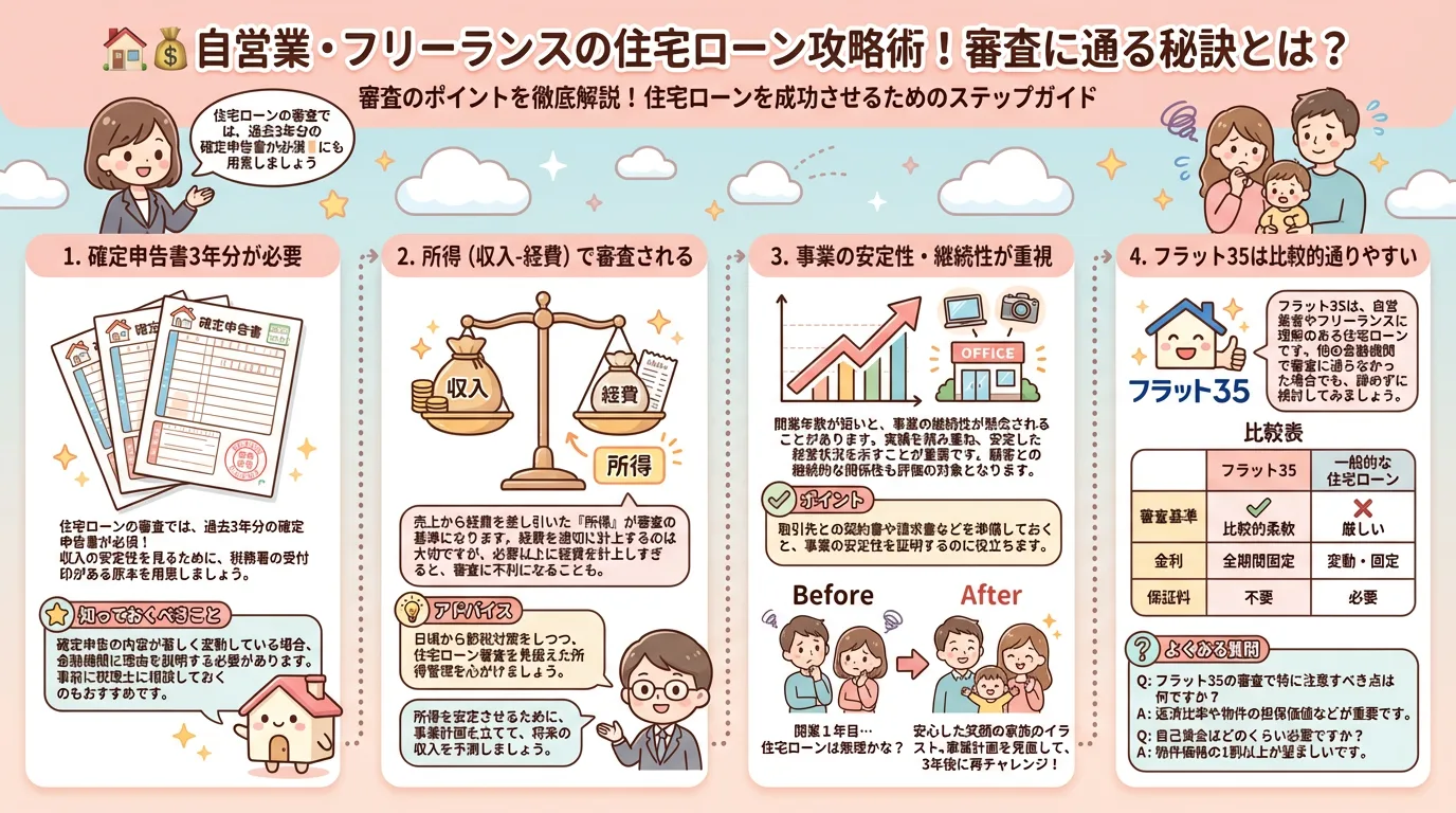 自営業・フリーランスの住宅ローン