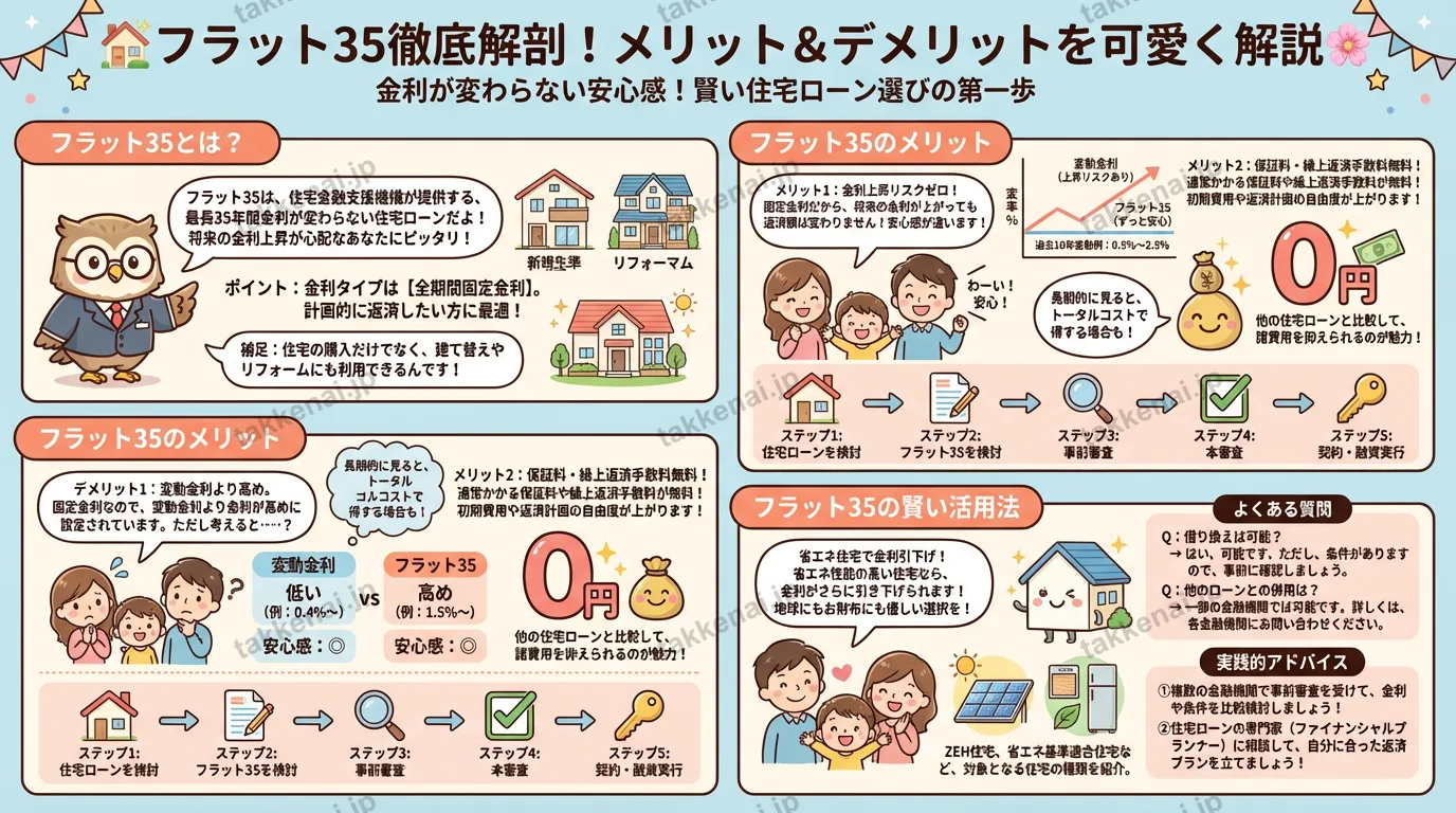 フラット35のメリット・デメリット