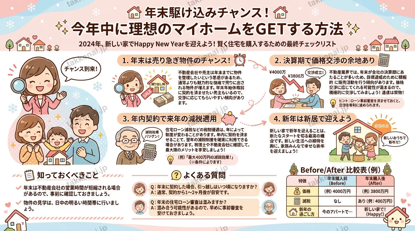 年末の住宅購入術