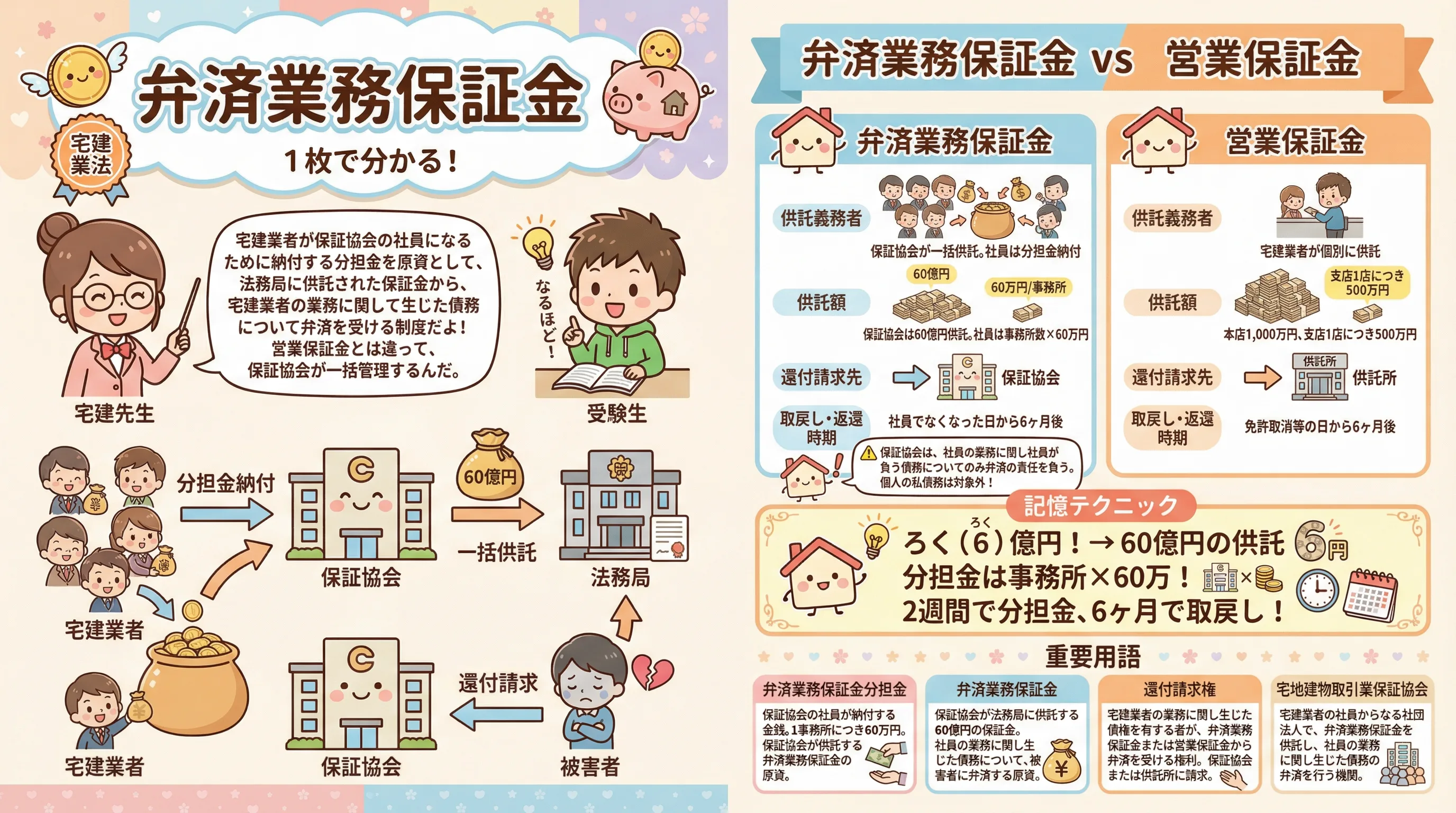 弁済業務保証金のインフォグラフィック|宅建業法