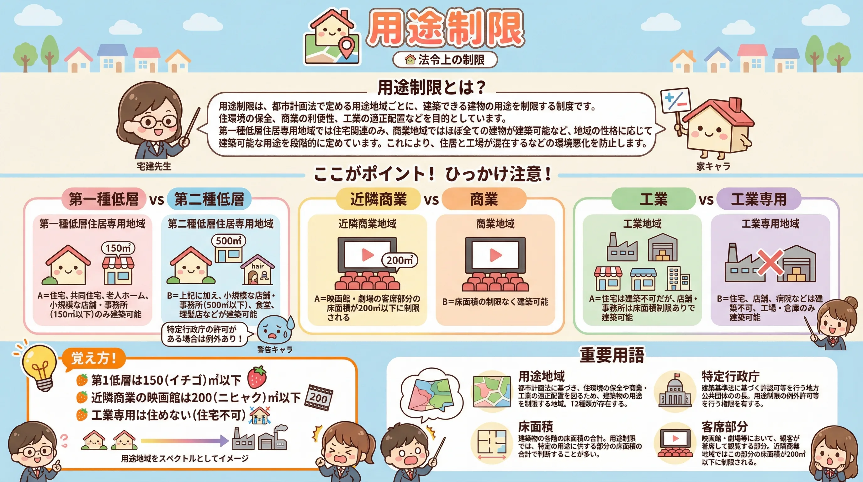 用途制限のインフォグラフィック|法令上の制限