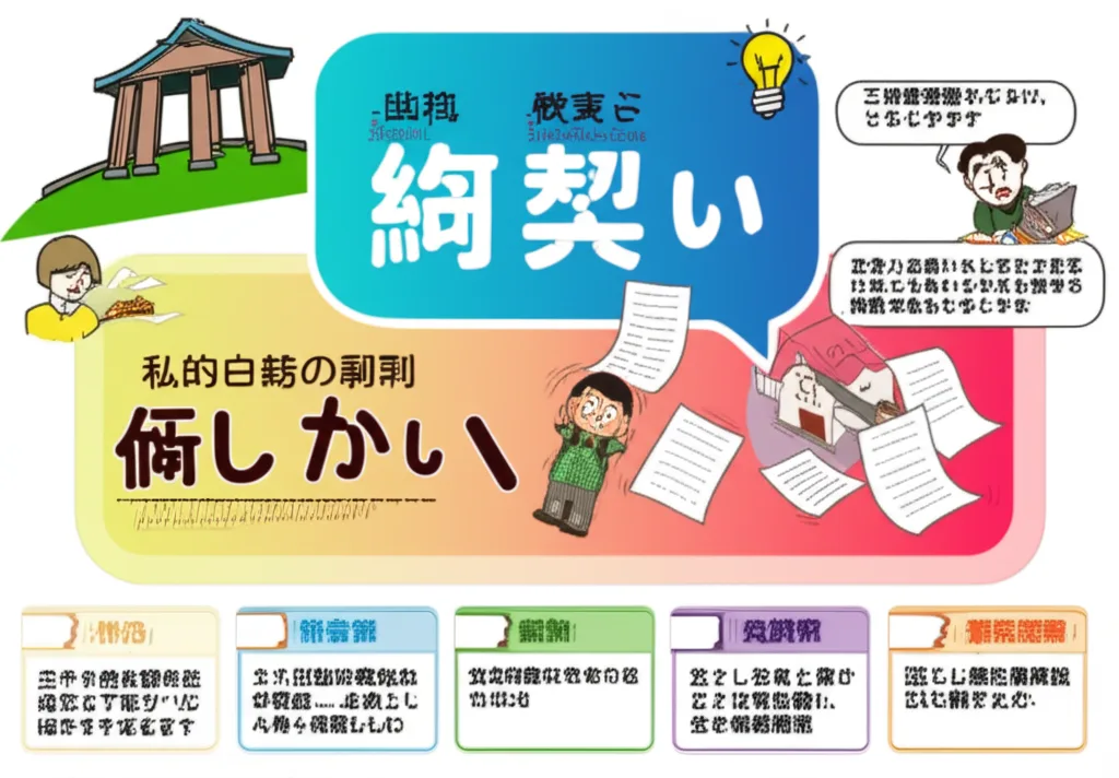 民法の4大原則のインフォグラフィック|民法(権利関係)