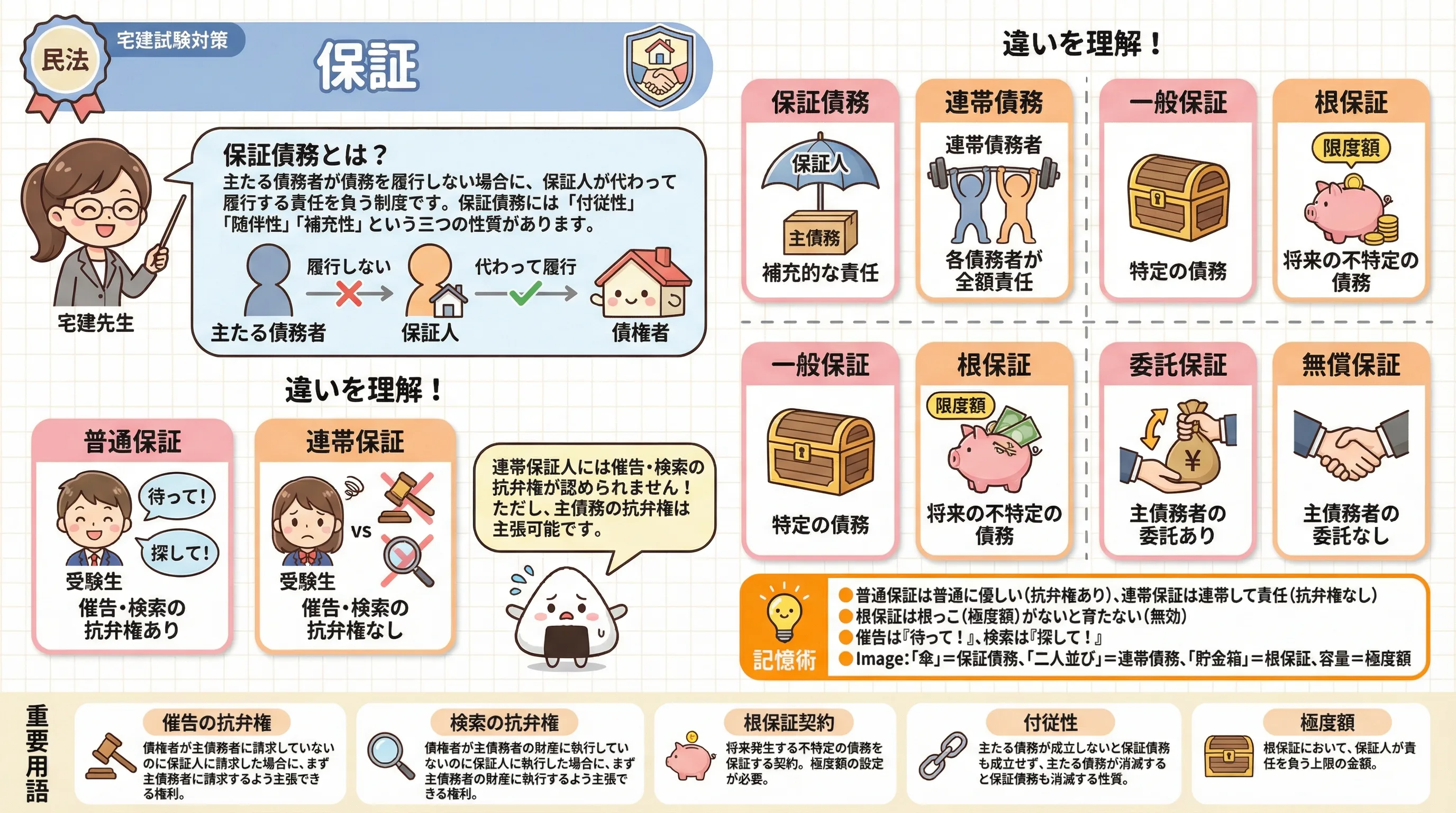 保証のインフォグラフィック|民法(権利関係)