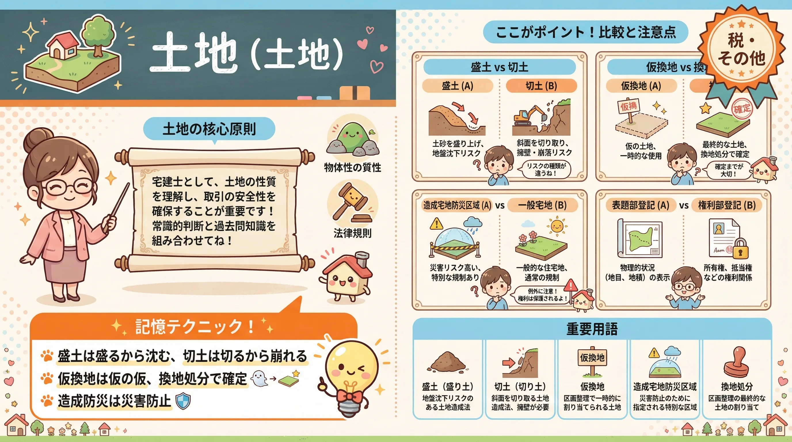 土地のインフォグラフィック|税・その他