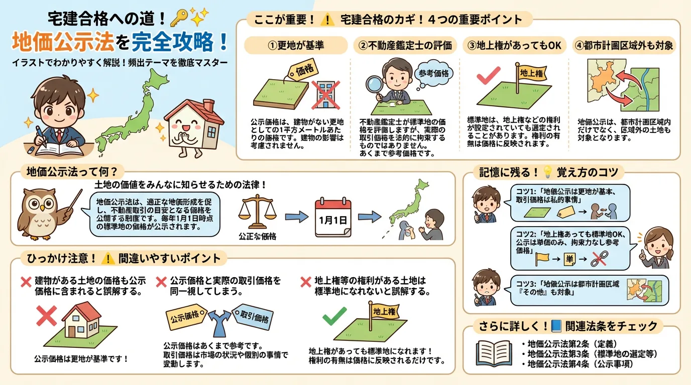 地価公示法の完全図解の図解|宅建業法