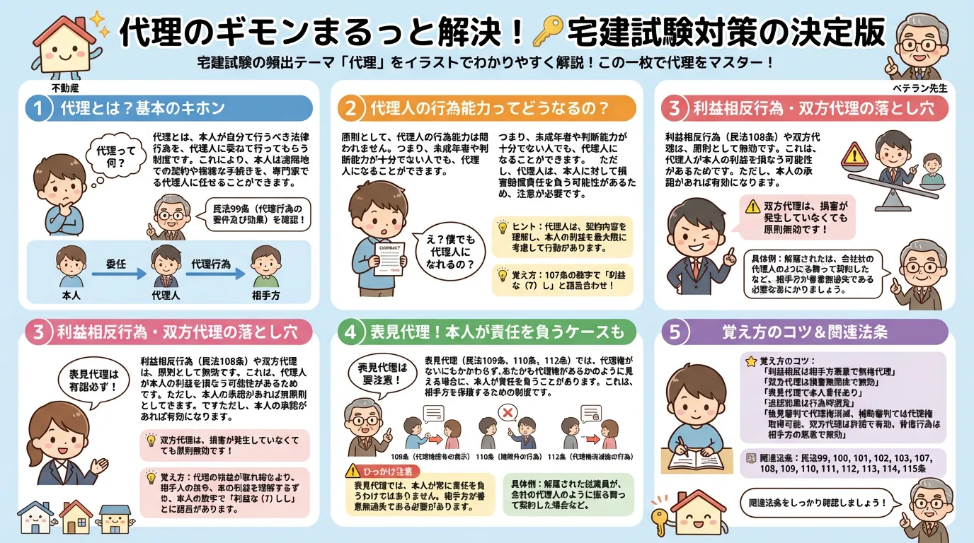 代理の完全図解の図解|民法(権利関係)