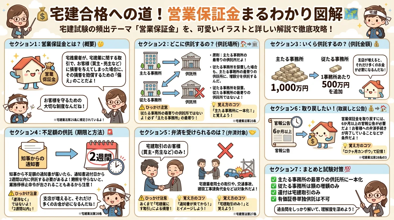 営業保証金の完全図解の図解|宅建業法