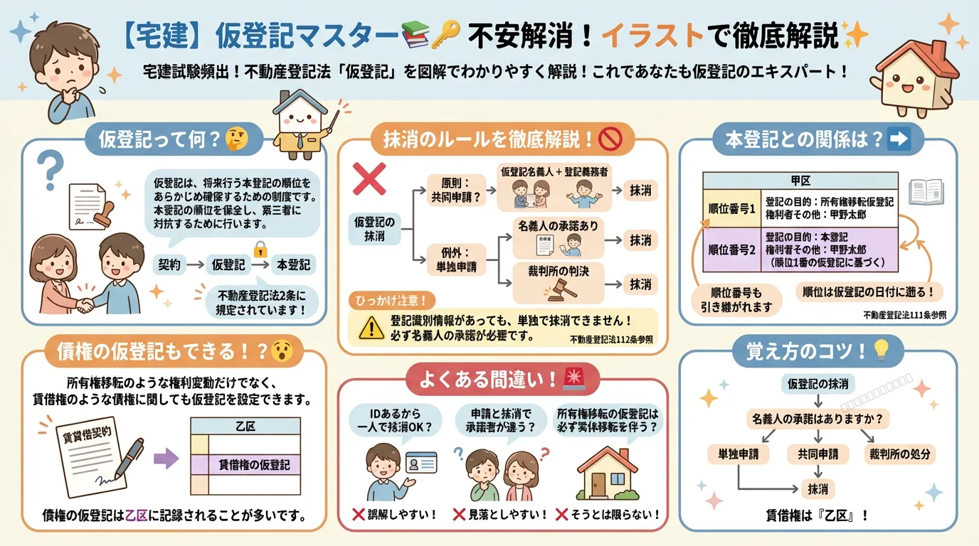 不動産登記法(仮登記)の完全図解の図解|法令上の制限