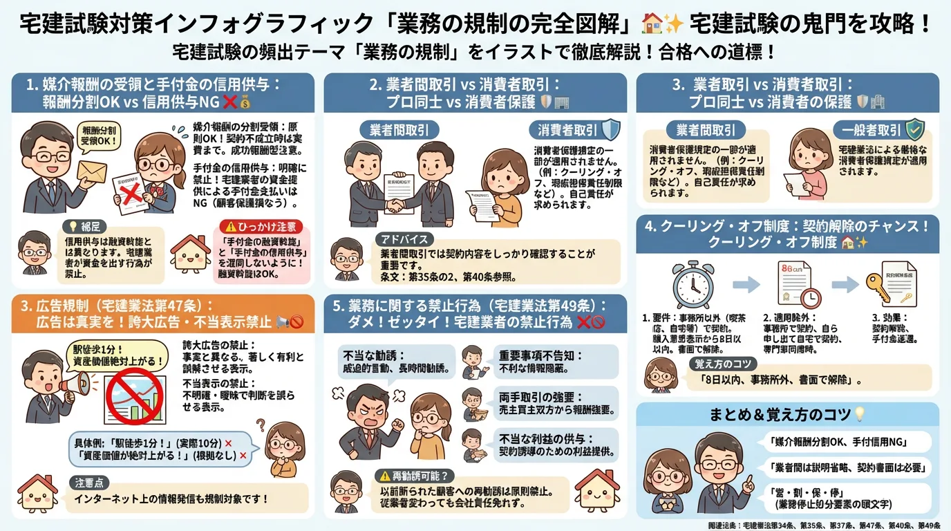 業務の規制の完全図解の図解|宅建業法