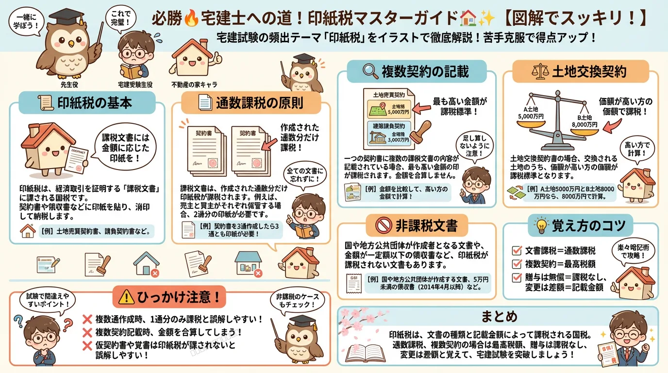 印紙税の完全図解の図解|宅建業法