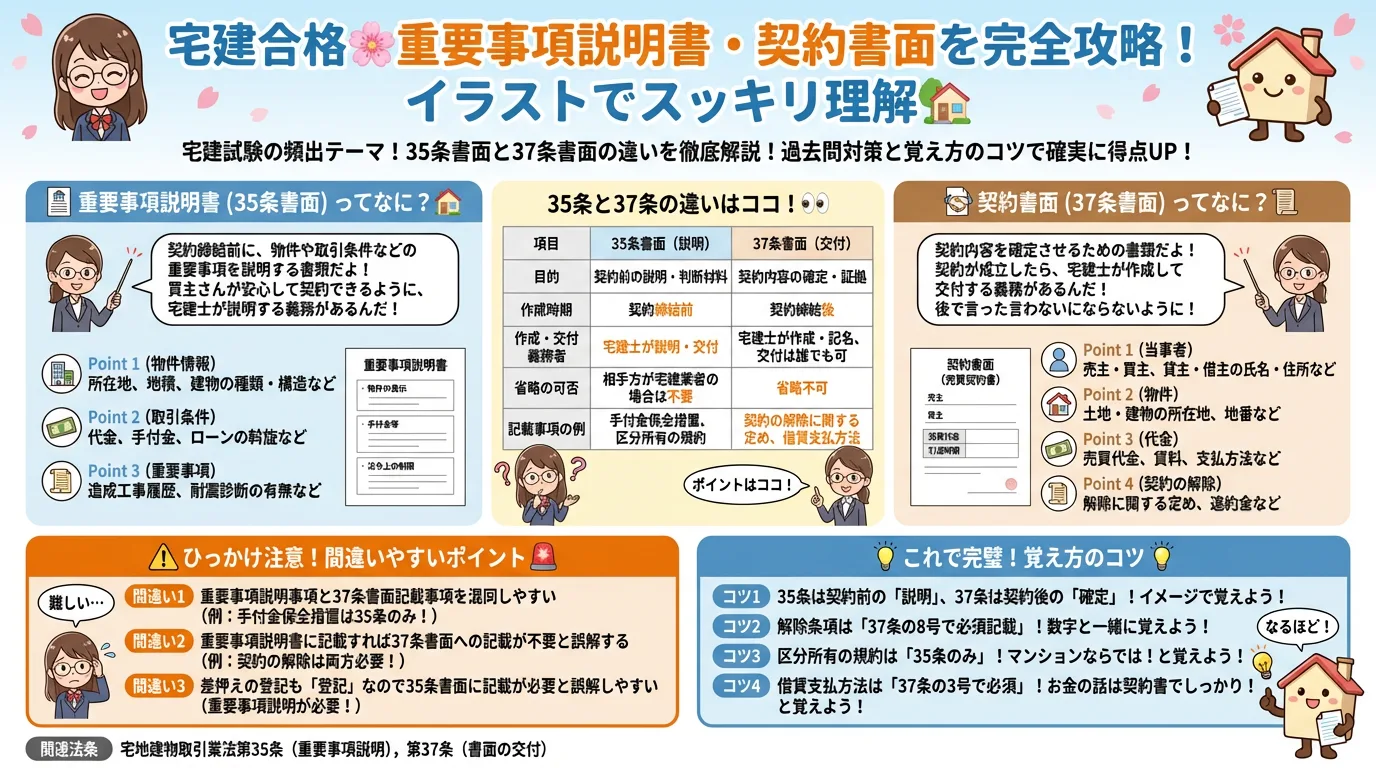 重要事項説明書・契約書面の完全図解の図解|宅建業法