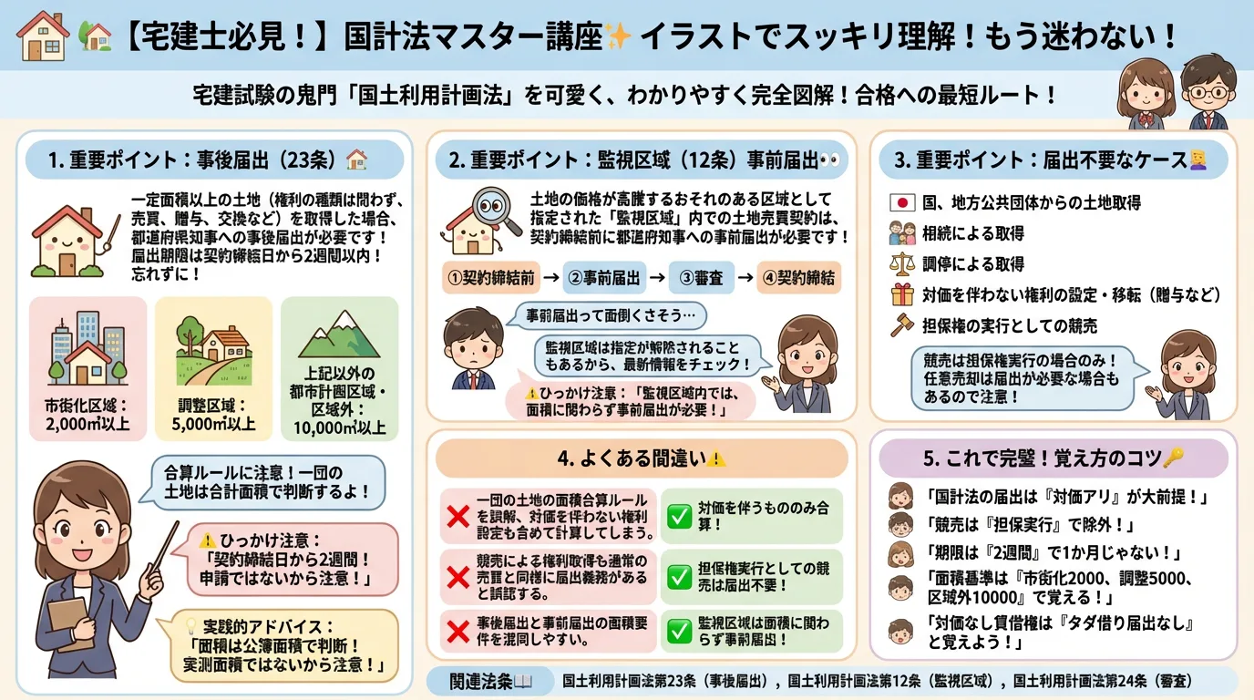 国土利用計画法の完全図解の図解|法令上の制限