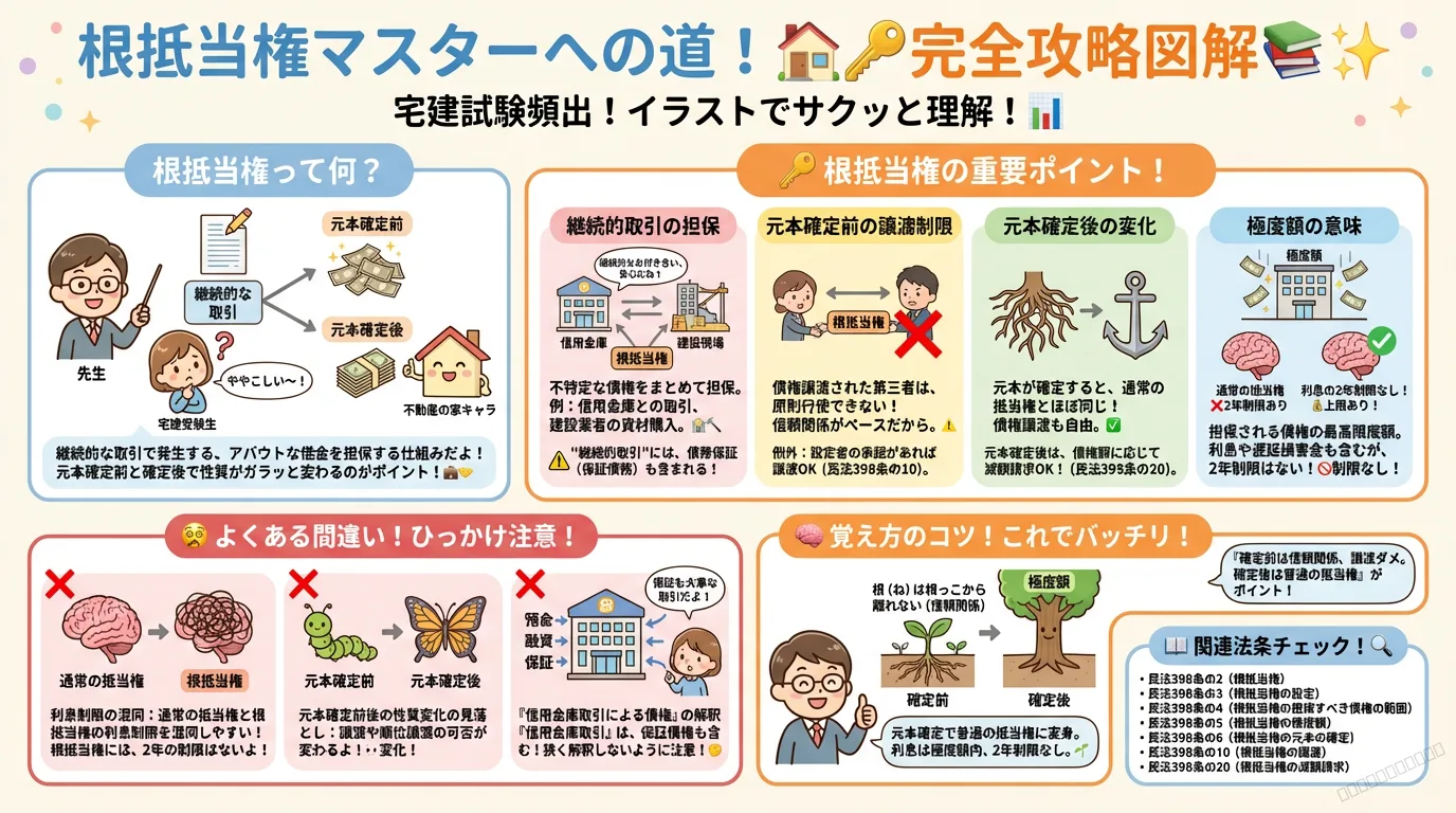 根抵当権の完全図解の図解|民法(権利関係)