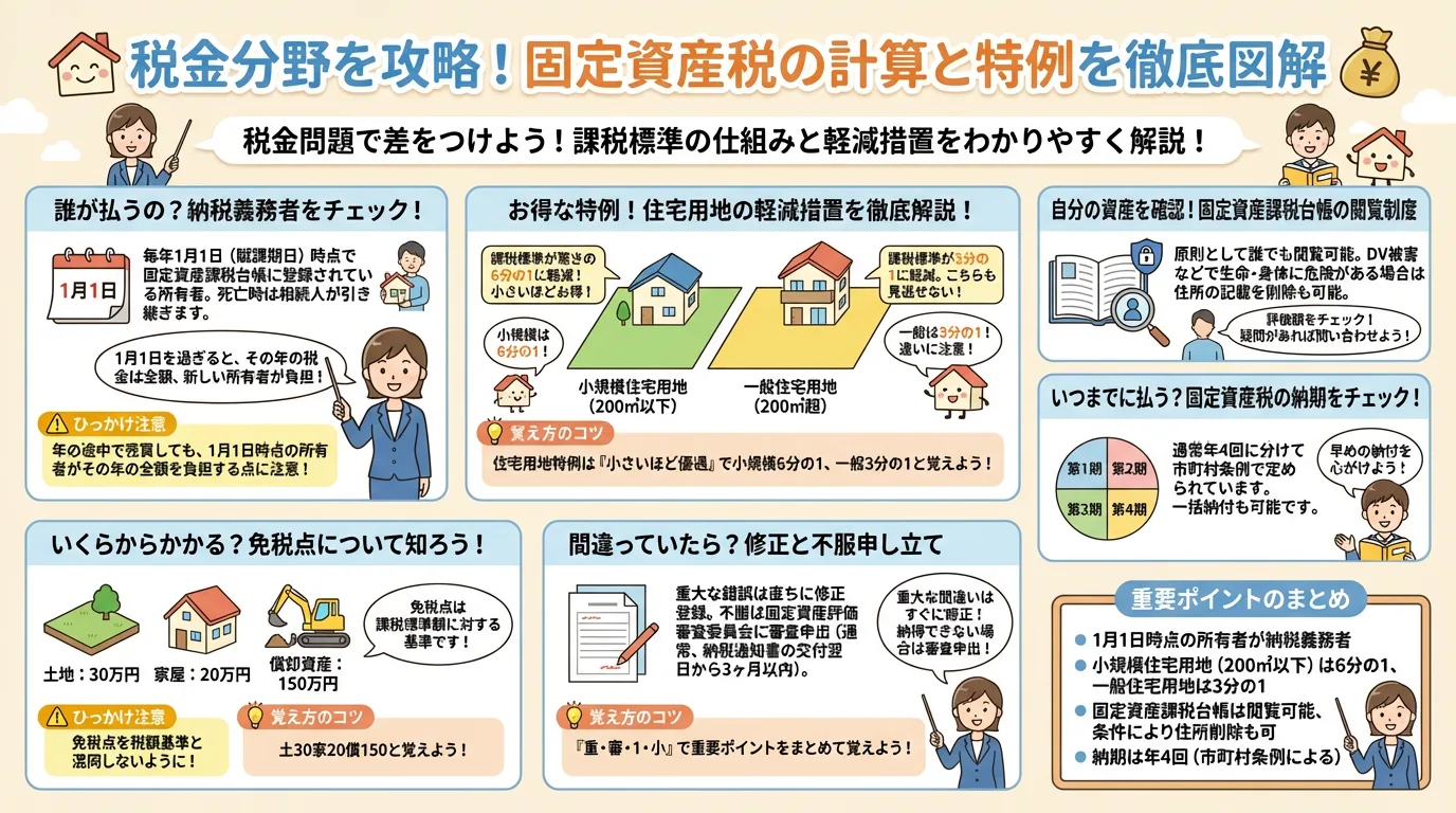 固定資産税の計算と特例図解の図解|税・その他