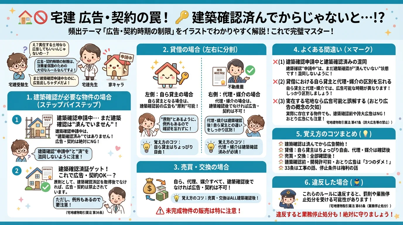 広告・契約時期の制限の完全図解の図解|宅建業法