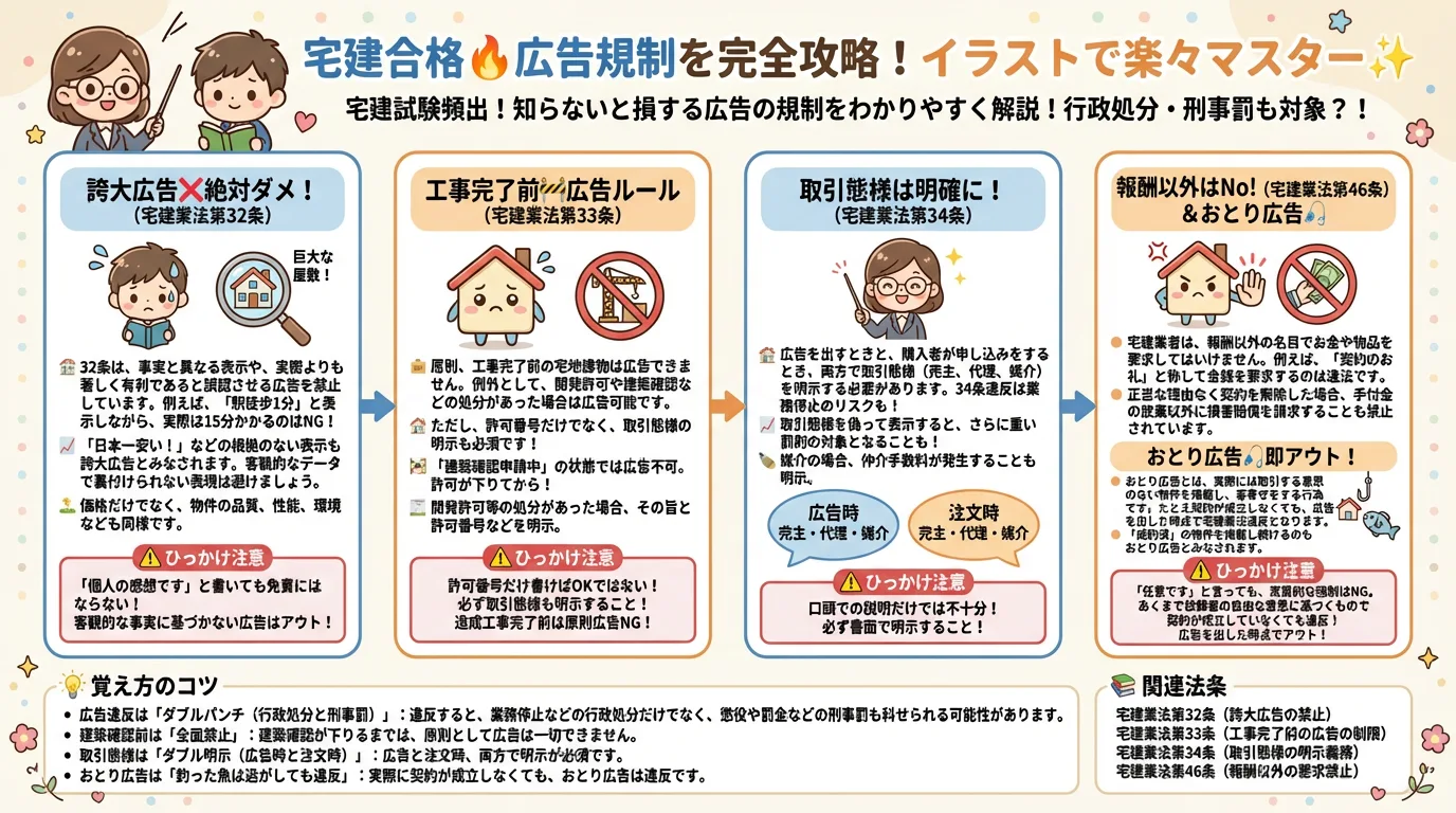 広告の規制の完全図解の図解|宅建業法