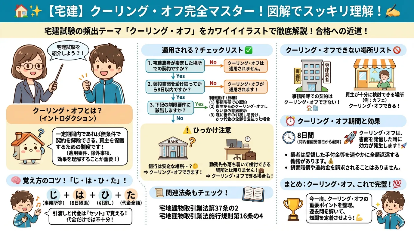 クーリング・オフの完全図解の図解|宅建業法