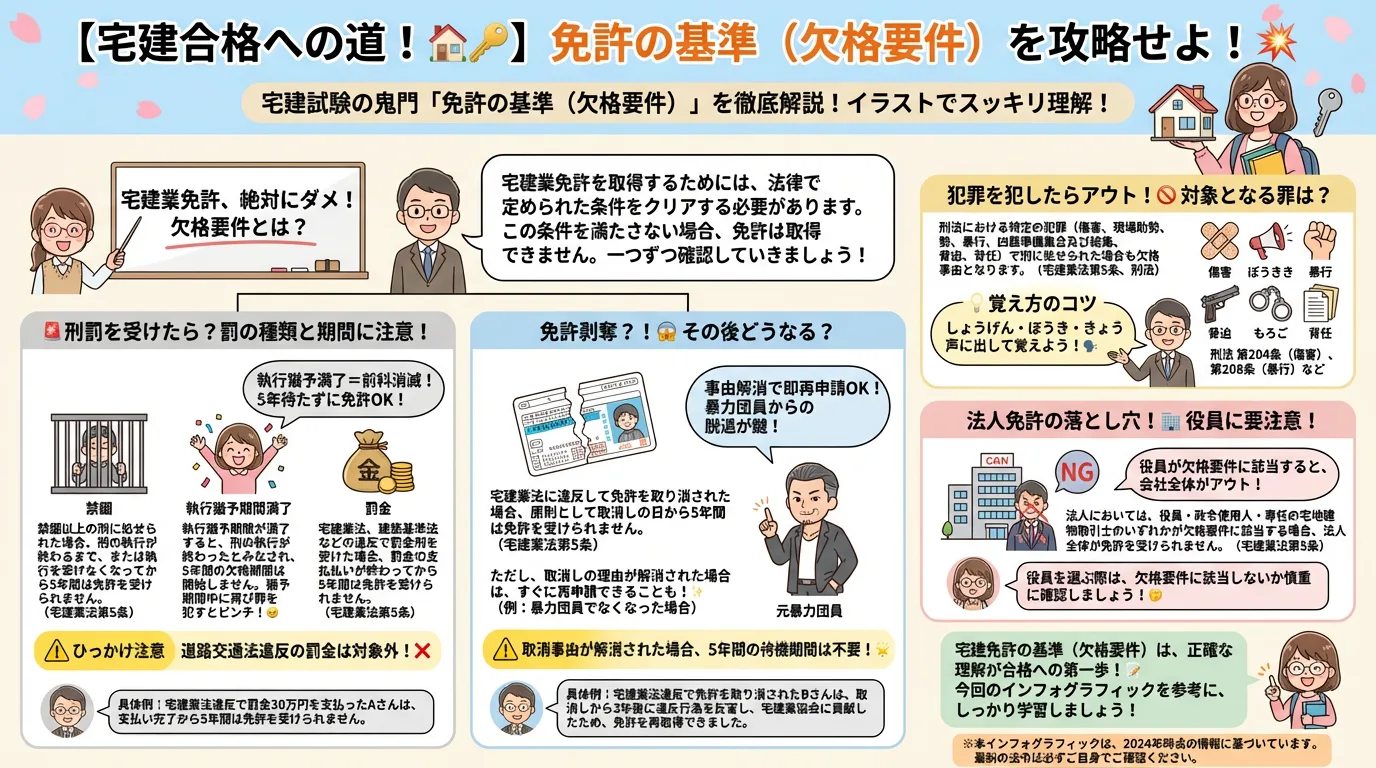 免許の基準(欠格要件)の完全図解の図解|宅建業法