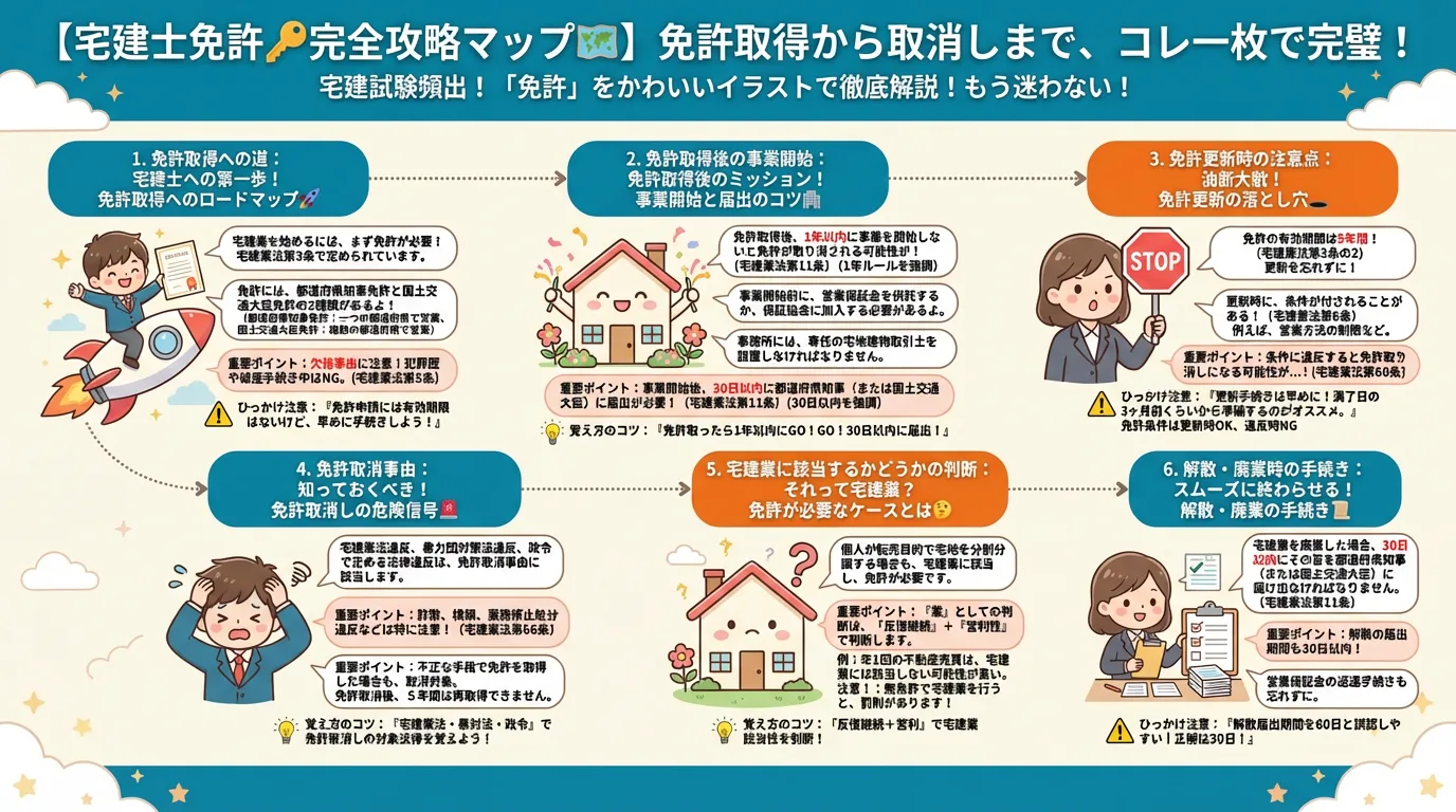 免許の完全図解の図解|宅建業法
