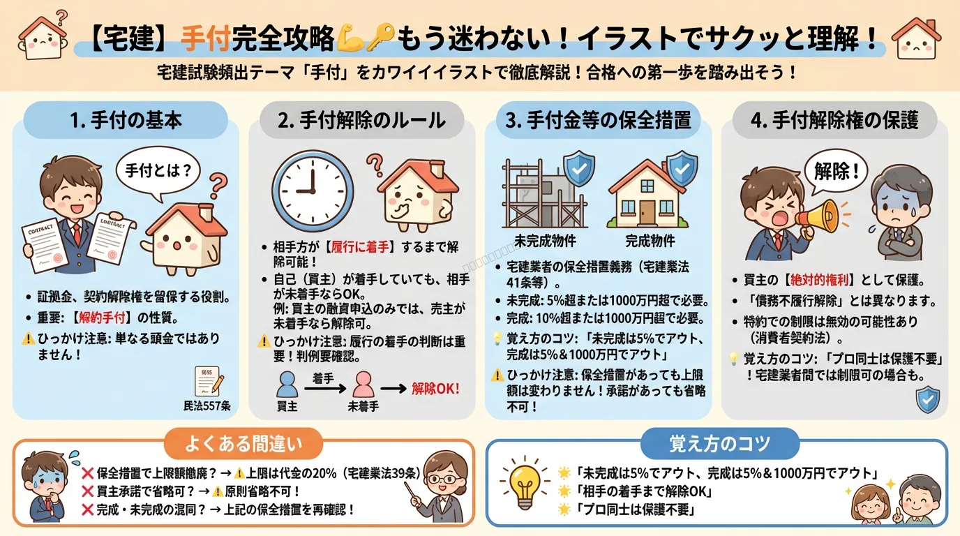 手付の完全図解の図解|宅建業法